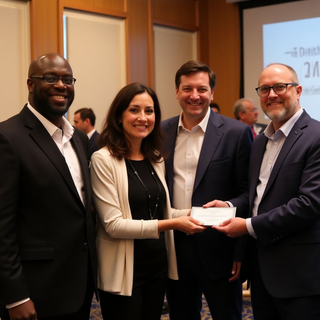 Recepción de premios a la excelencia financiera
